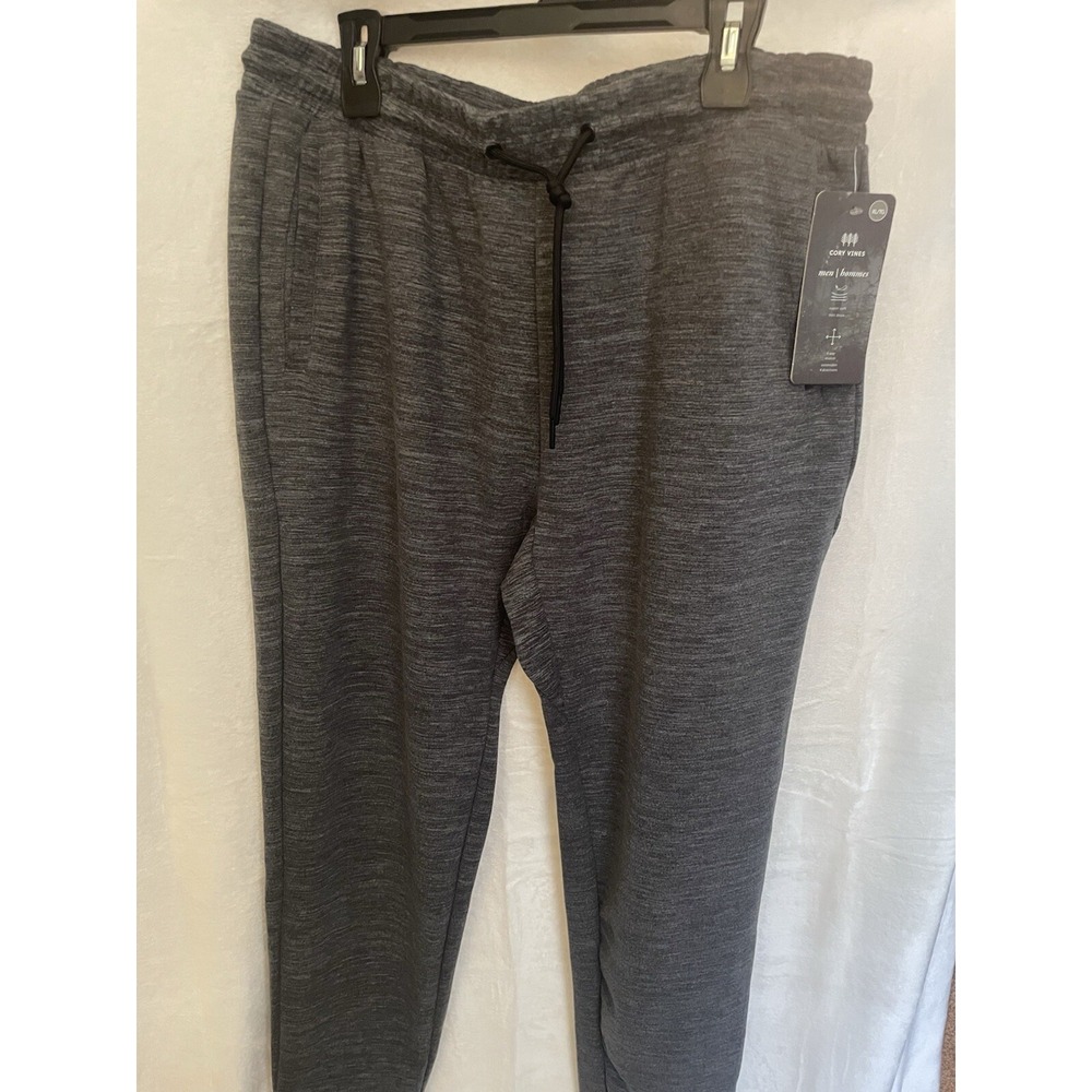 Cory Vines XL 4 Way Stretch‎ Super soft NWT gray black jogger